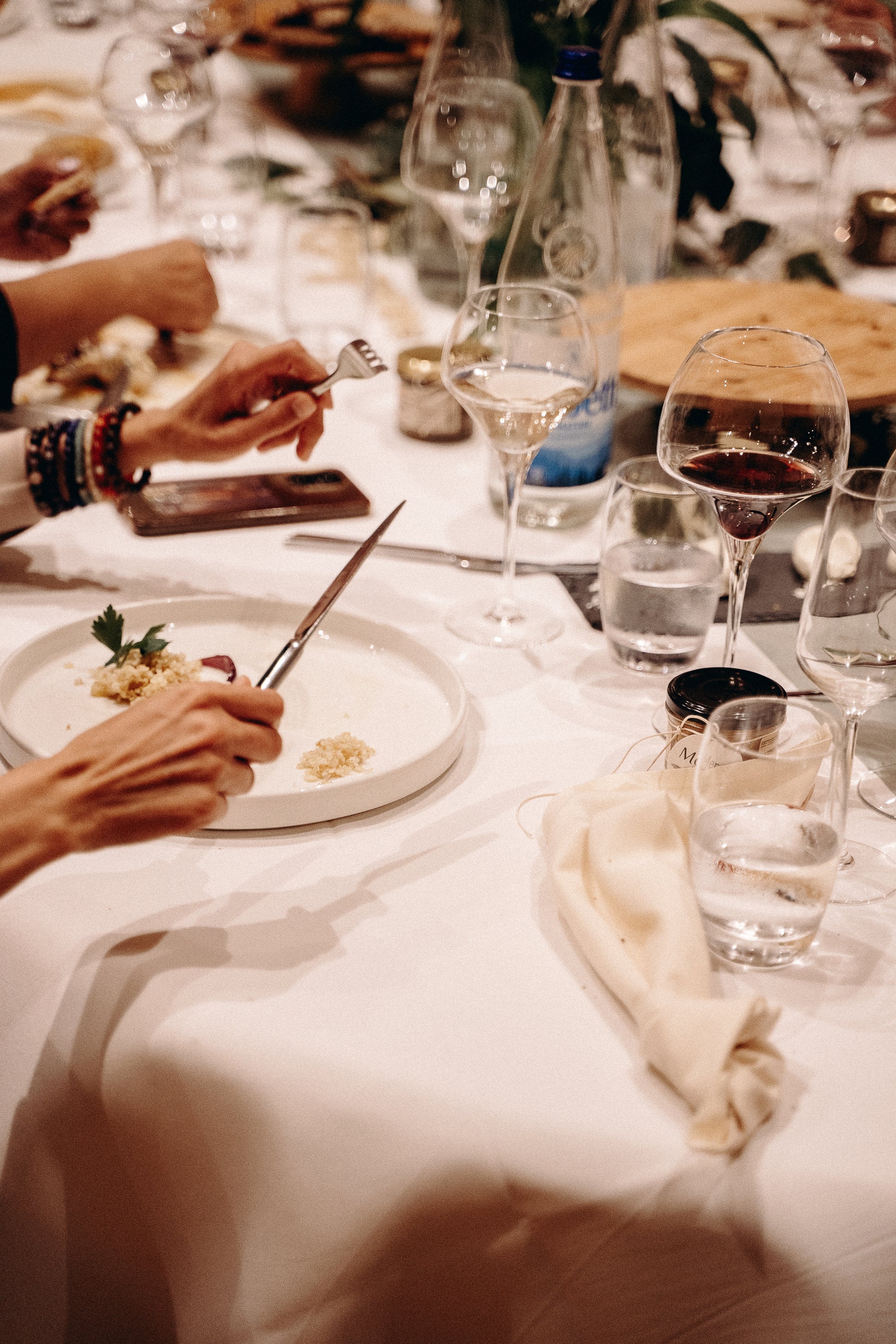 Plat gastronomique servi lors d’un mariage à la Villa du Parc