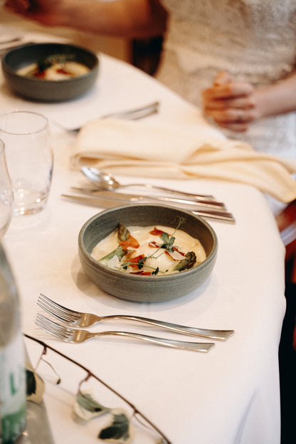 Plat gastronomique servi lors d’un mariage à la Villa du Parc