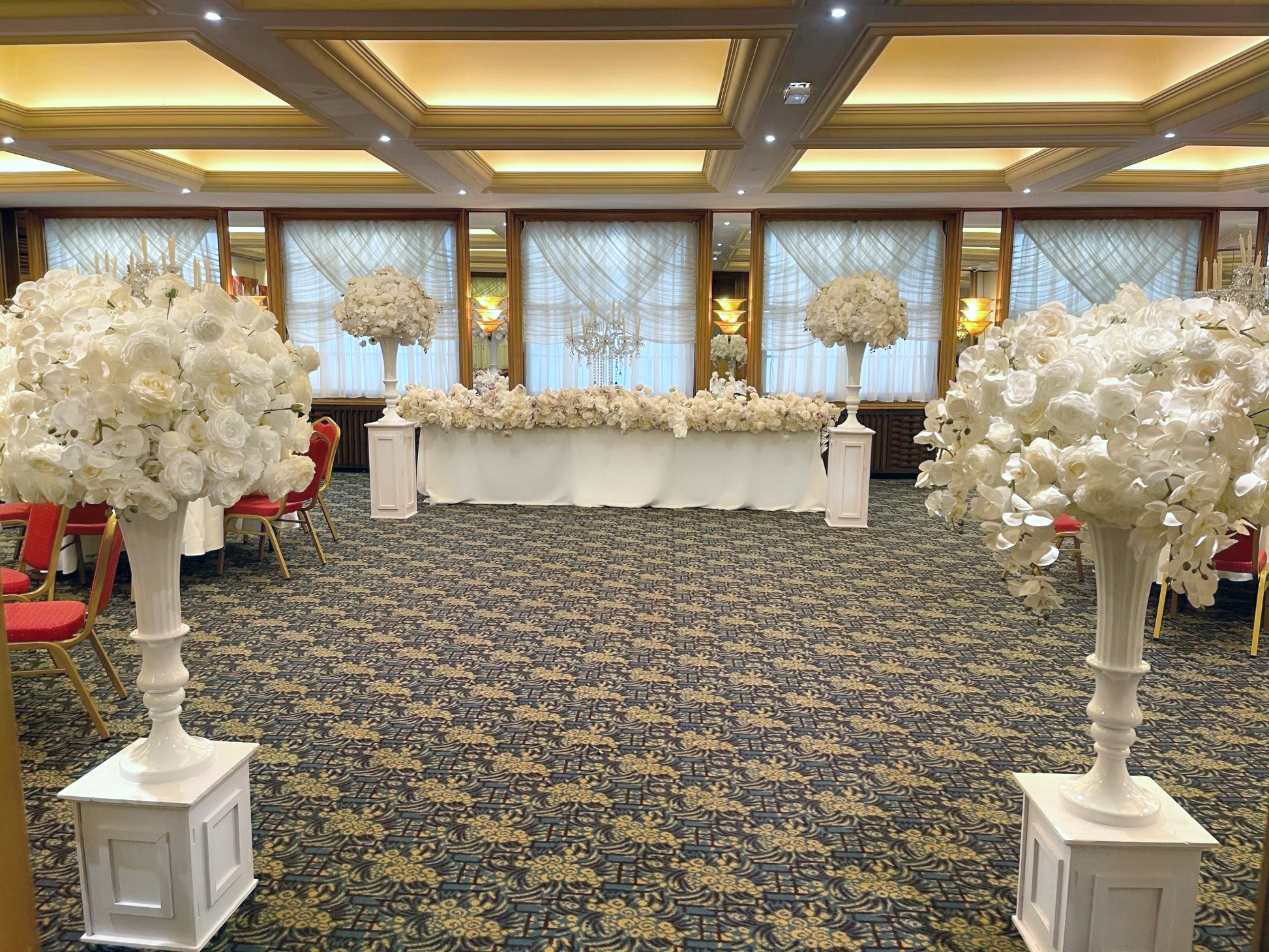 Décoration de table raffinée pour un mariage à l’Hôtel du Parc à Mulhouse
