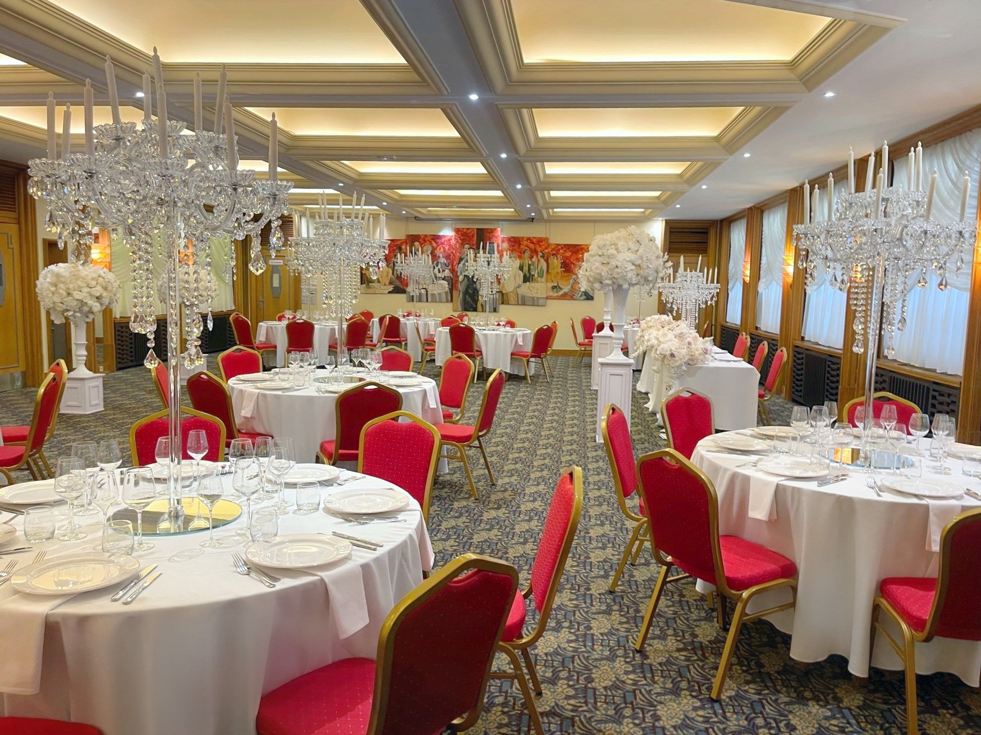 Décoration de table raffinée pour un mariage à l’Hôtel du Parc à Mulhouse